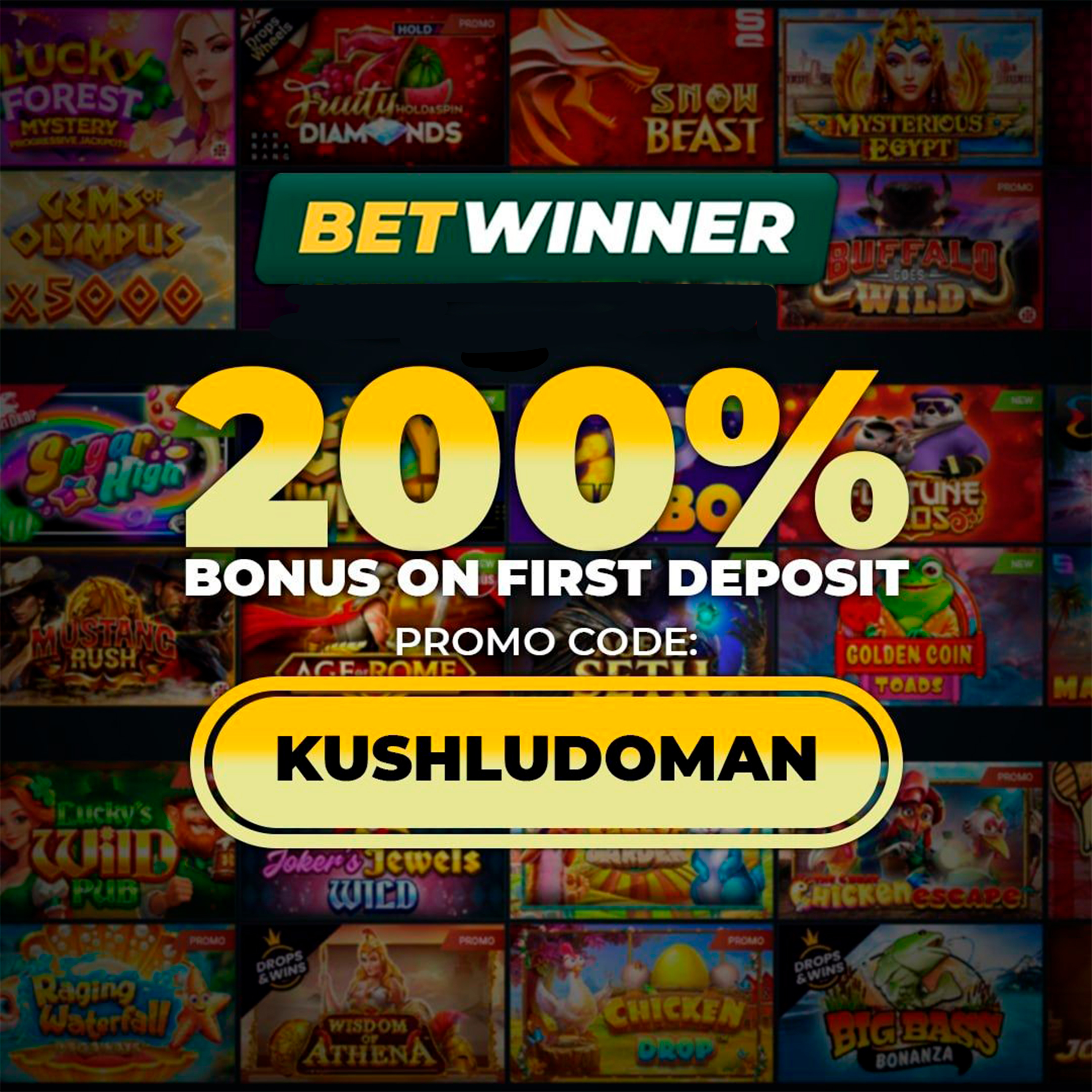 БОНУСЫ НА BETWINNER ПО ПРОМОКОДУ KUSHLUDOMAN